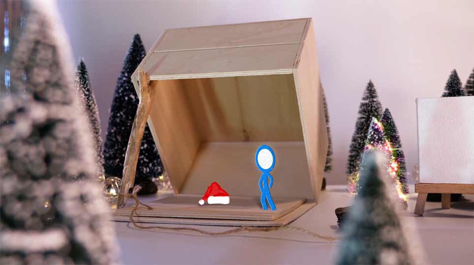 b2bcards corporate christmas eacrd ref:1029830298.JPG, Stickman,Wood,Box, Colours