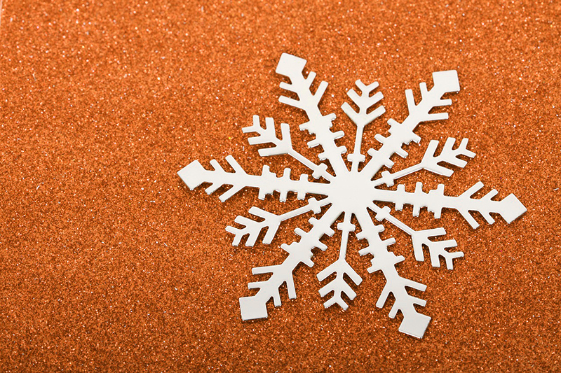 b2bcards corporate christmas eacrd ref:b2b-ecards-snowflakes-orange-498.jpg, Snowflakes, Orange